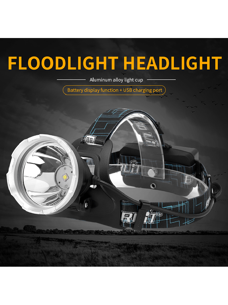 LED Galvos Žibintas BORUiT YHX-1030, su SOS švilpuku 10 LED Galvos Žibintas BORUiT YHX-1030, su SOS švilpuku 10