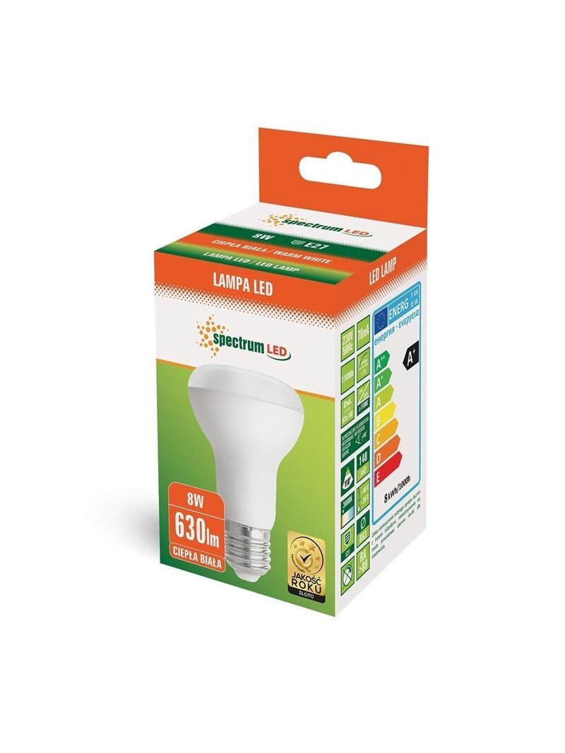 LED lemputė E27 R63 8W 3000K 710LM 2
