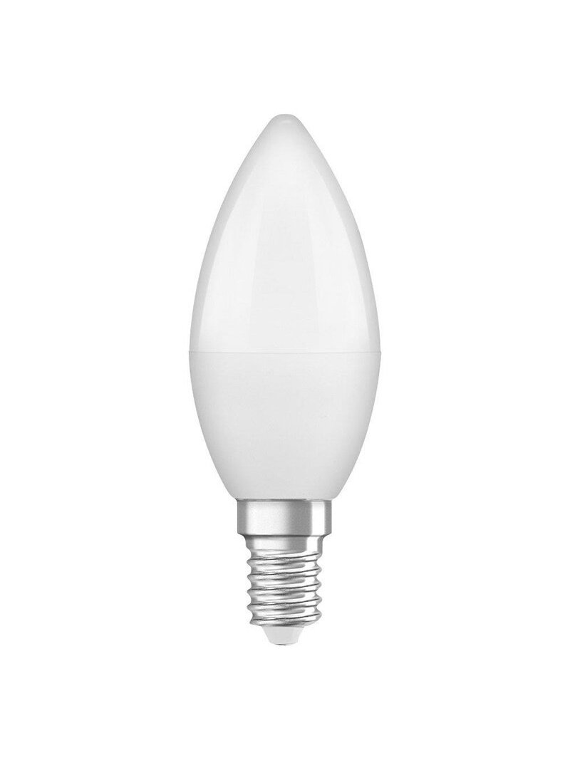 LED lemputė Osram, B35, 5.5W, E14, 4000K, 470lm, matinė 1 LED lemputė Osram, B35, 5.5W, E14, 4000K, 470lm, matinė 1