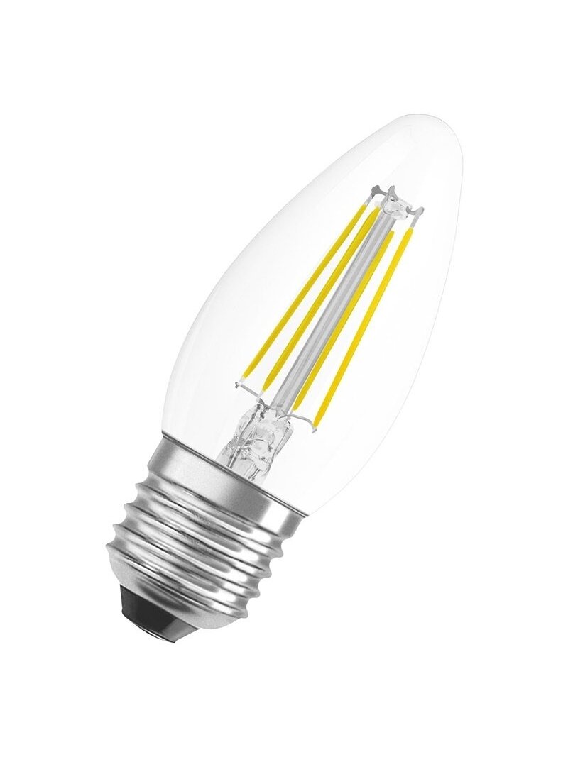 LED lemputė OSRAM, B35, E27, 4 W, 470 lm, 2700 K LED lemputė OSRAM, B35, E27, 4 W, 470 lm, 2700 K