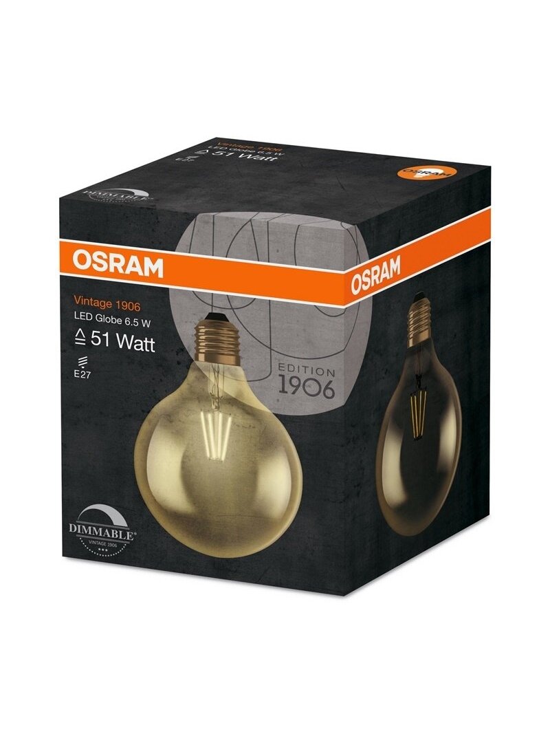 LED lemputė OSRAM, G125, E27, 7,5 W, 725 lm, 2500 K 2