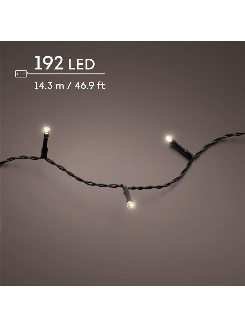 Lempučių girlianda Durawise, 497161, 14.3 m, balta, 192 LED 1