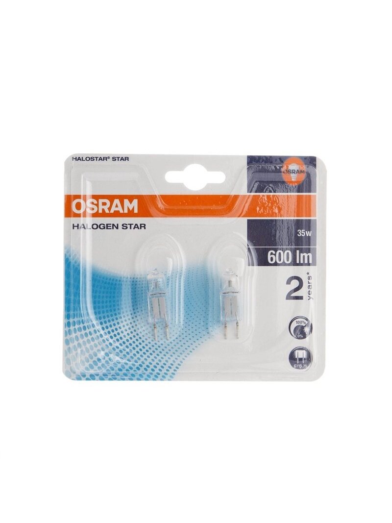 Lemputė Osram Halogeninė T12 2900°K GY6.35 35W 580lm 1