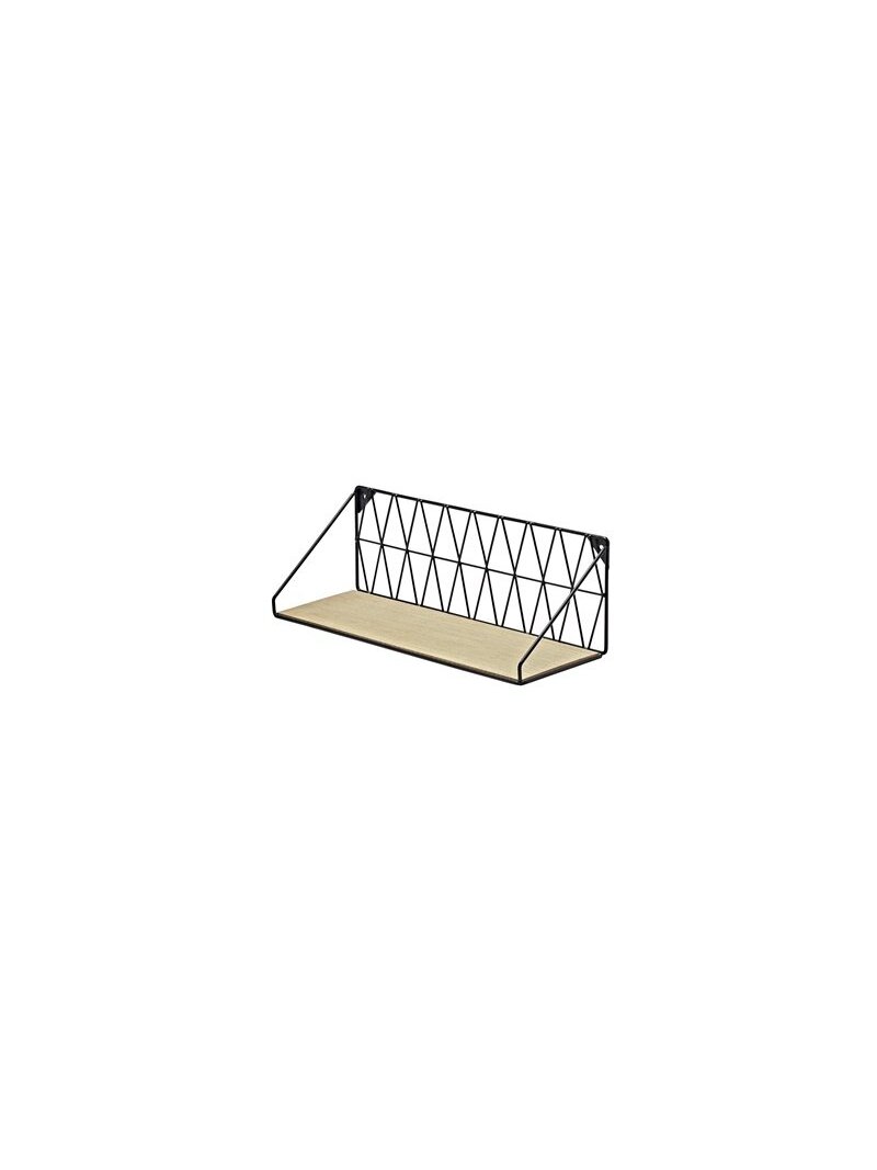 Lentyna Dolle Diamond, juoda/ąžuolo, 40 x 12 x 13 cm Lentyna Dolle Diamond, juoda/ąžuolo, 40 x 12 x 13 cm