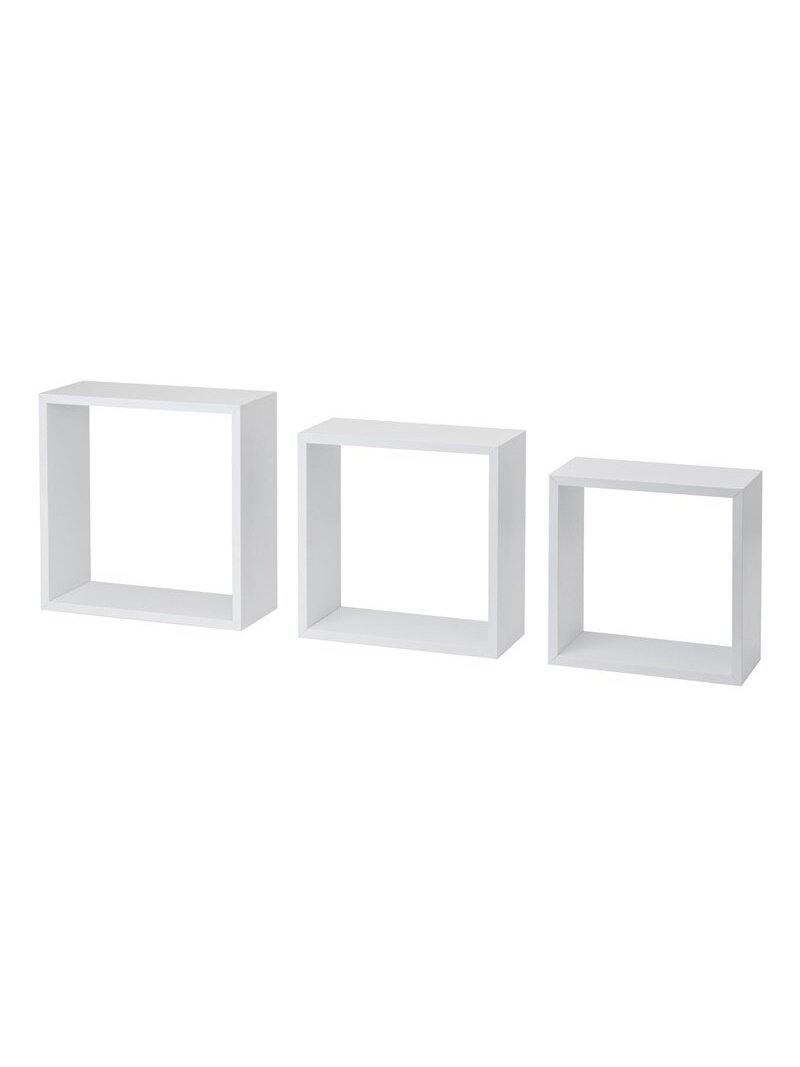 Lentynų komplektas Frame, balta, 30 x 30 x 11.7 cm, 3 vnt. Lentynų komplektas Frame, balta, 30 x 30 x 11.7 cm, 3 vnt.