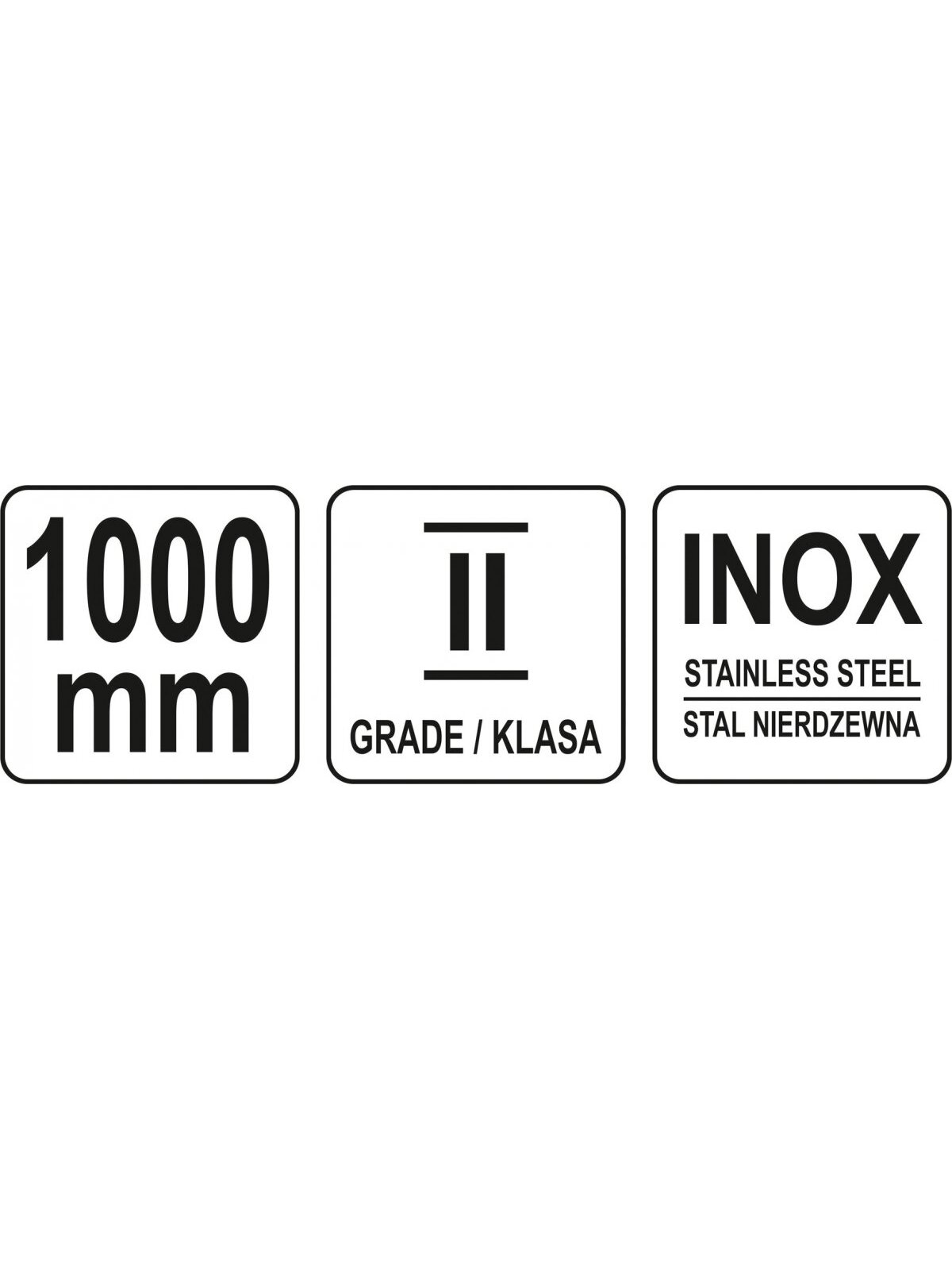 Liniuotė lanksti nerūdijančio plieno II klasė Yato | 1000 mm 2 Liniuotė lanksti nerūdijančio plieno II klasė Yato | 1000 mm 2