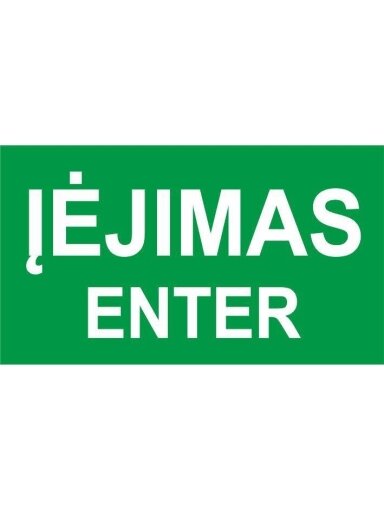 Lipdukas įėjimas enter 100x180mm