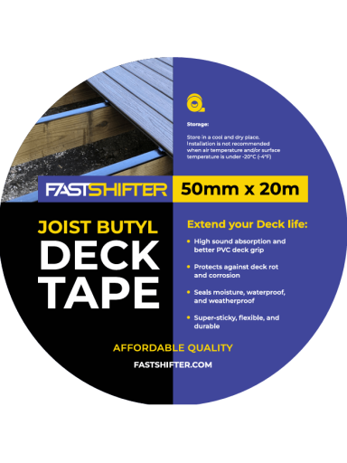 Lipni juosta FastShifter terasų lagėms apsaugoti 50 mm, 20 m Lipni juosta FastShifter terasų lagėms apsaugoti 50 mm, 20 m