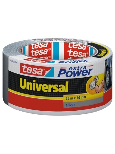 Lipnioji audinio juosta Tesa, extraPower, 25 m, 50 mm
