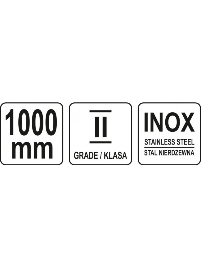 Liniuotė lanksti nerūdijančio plieno II klasė Yato | 1000 mm 2 Liniuotė lanksti nerūdijančio plieno II klasė Yato | 1000 mm 2