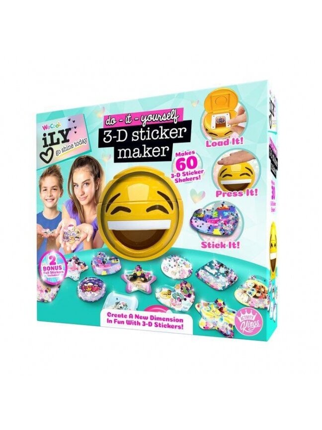 Lipdukai WeCool 3D Žaisliniai 112665 Lipdukai WeCool 3D Žaisliniai 112665