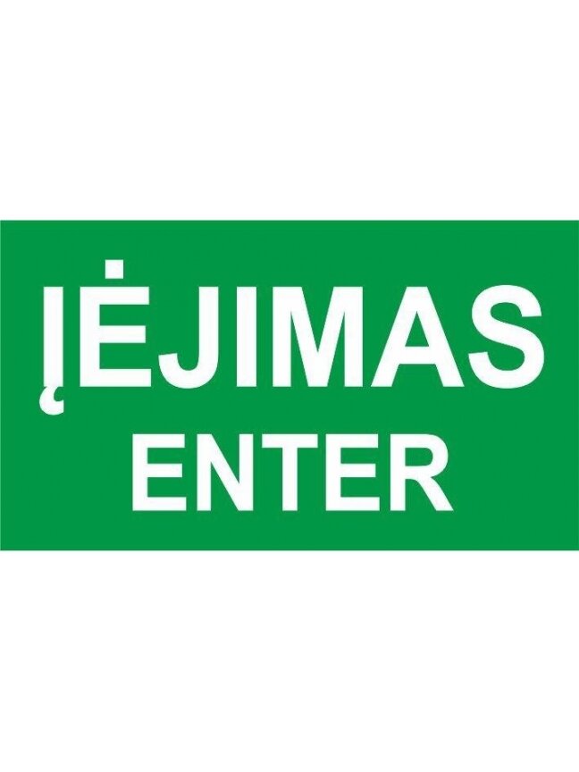 Lipdukas įėjimas enter 100x180mm Lipdukas įėjimas enter 100x180mm
