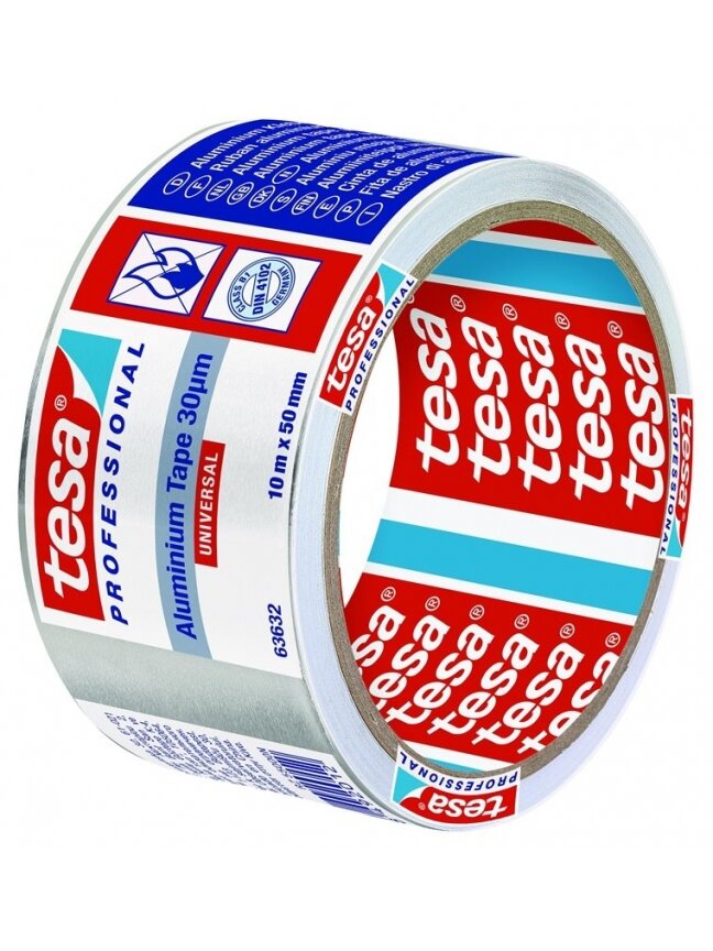 Lipni aliuminio juosta, Tesa Universal, 10 m x 50 mm 1