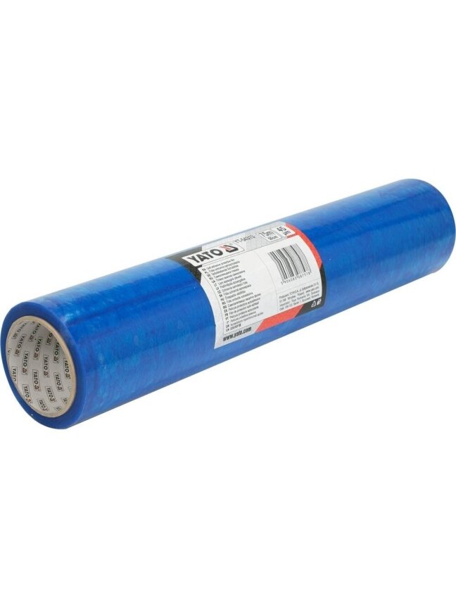 ⬡ Lipni apsauginė plėvelė 500mm x 75m (YT54313, YATO) ⬡ Lipni apsauginė plėvelė 500mm x 75m (YT54313, YATO)