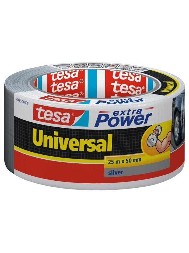 Lipnioji audinio juosta Tesa, extraPower, 25 m, 50 mm