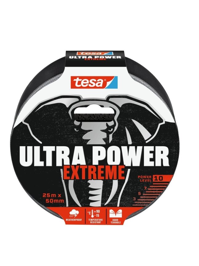 Lipnioji juostelė TESA ULTRA POWER EXTRA 56623, 25 m × 50 mm