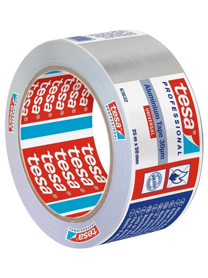 Lipni aliuminio juosta, Tesa Universal, 25 m x 50 mm 2 Lipni aliuminio juosta, Tesa Universal, 25 m x 50 mm 2