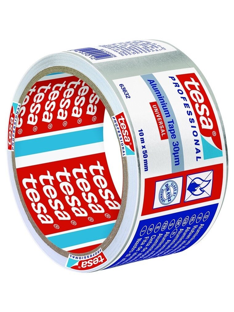 Lipni aliuminio juosta, Tesa Universal, 10 m x 50 mm 2 Lipni aliuminio juosta, Tesa Universal, 10 m x 50 mm 2