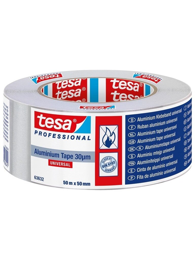 Lipni aliuminio juosta, Tesa, Universal, 50 m x 50 mm