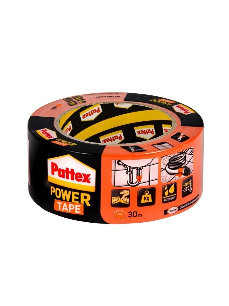 Lipnioji juostelė PATTEX POWER TAPE 1669217, 30 m × 50 mm 1
