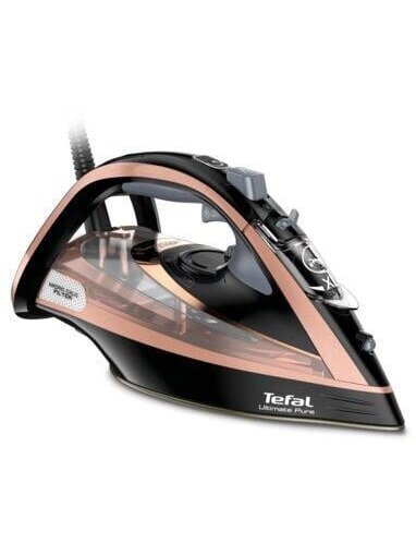 Lygintuvas Tefal Ultimate Pure FV9845, juoda sp./rožinė sp. Lygintuvas Tefal Ultimate Pure FV9845, juoda sp./rožinė sp.
