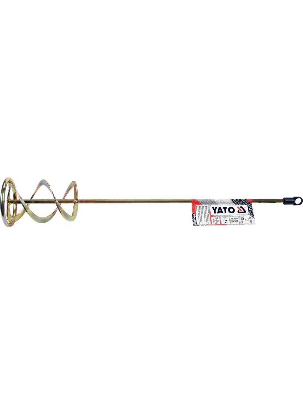 Maišytuvas klijams-tinkui Yato | 10-20kg, d-100mm, L-600mm Hex Maišytuvas klijams-tinkui Yato | 10-20kg, d-100mm, L-600mm Hex