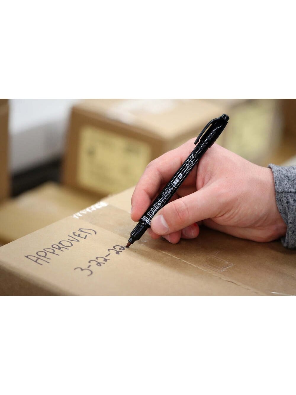 Markal Markeris DURA-INK Dual Tip, 0.7 MM, Juod 1