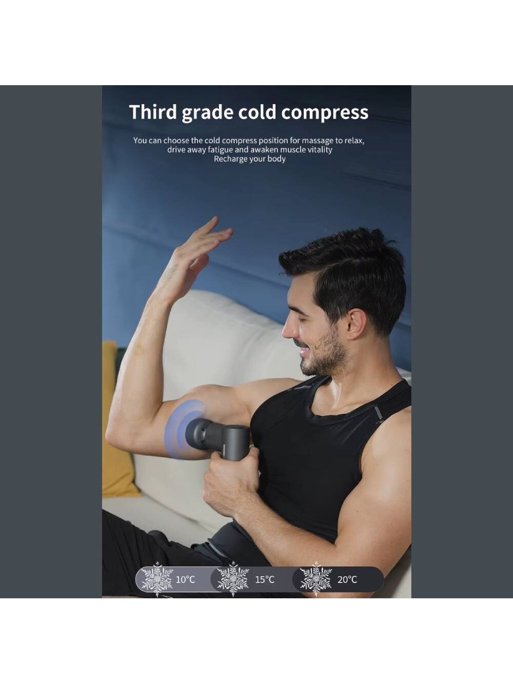 Masažo pistoletas THOMS HeatPro Deep Massage – su šildymo funkcija 5 Masažo pistoletas THOMS HeatPro Deep Massage – su šildymo funkcija 5