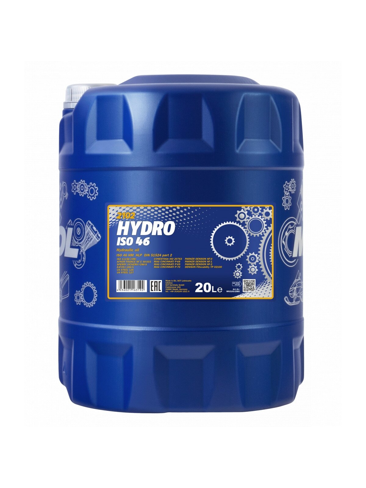 ⬡ Mannol hidraulinė alyva ISO 46 20 l (MN210220, MANNOL)