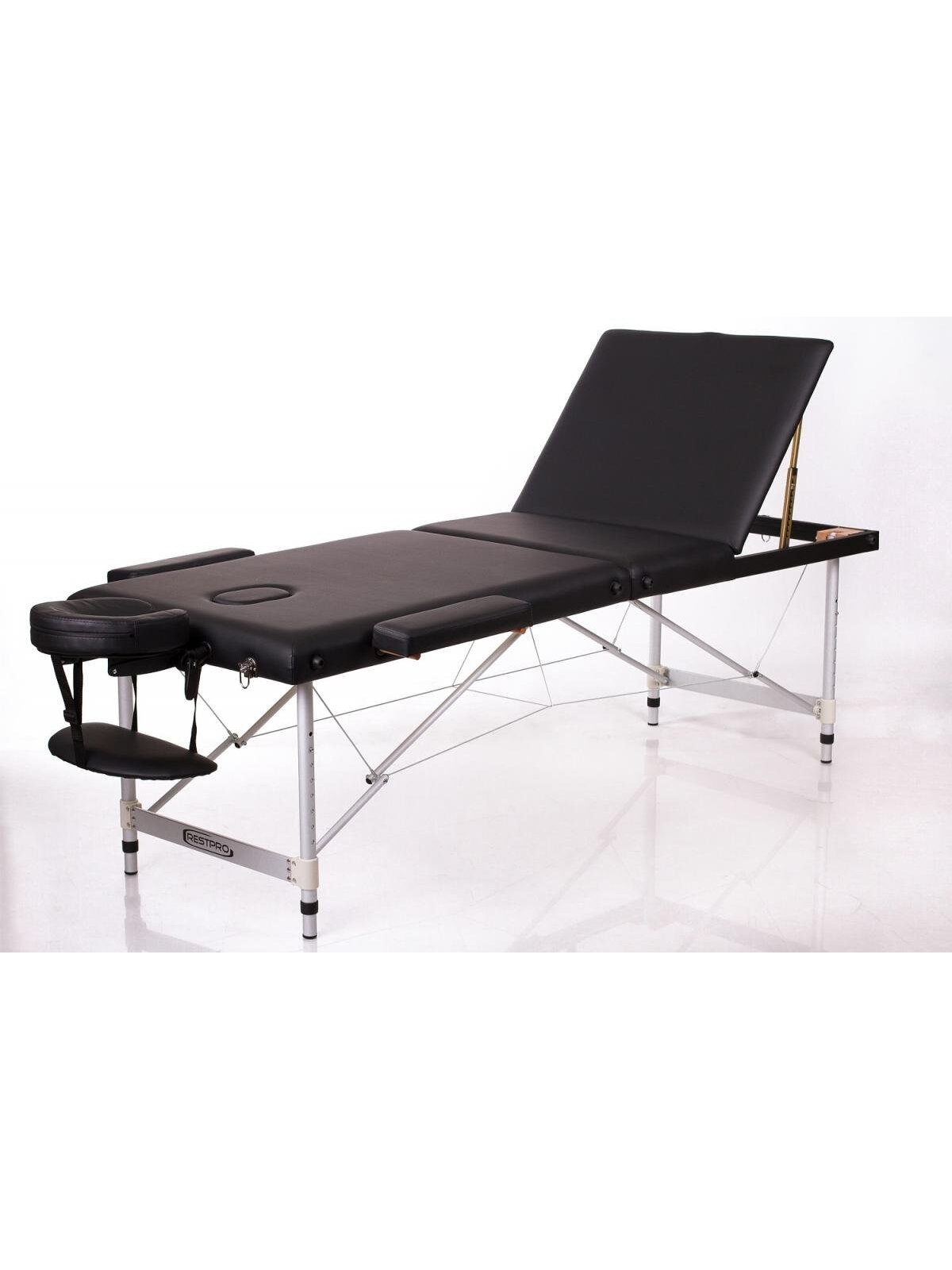 Masažo Stalas RESTPRO ALU 3 Black - sudedamas Masažo Stalas RESTPRO ALU 3 Black - sudedamas