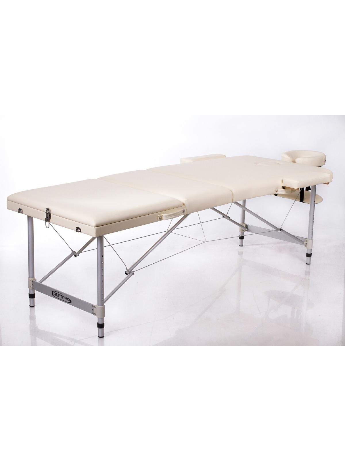 Masažo stalas RESTPRO ALU 3 Cream - sudedamas 1
