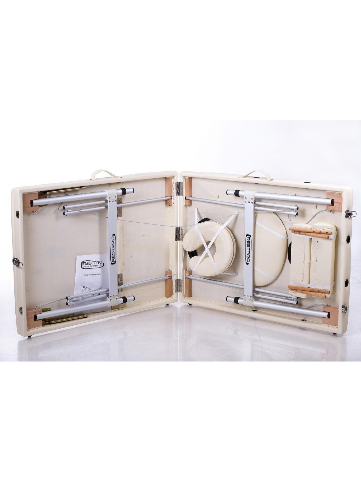 Masažo stalas RESTPRO ALU 3 Cream - sudedamas 2 Masažo stalas RESTPRO ALU 3 Cream - sudedamas 2