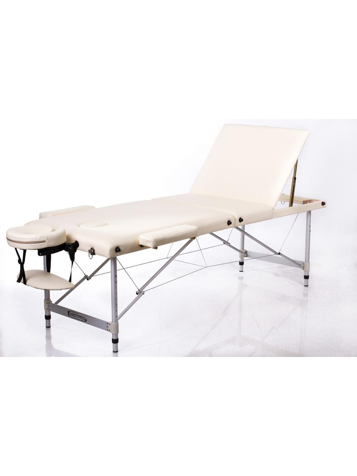 Masažo stalas RESTPRO ALU 3 Cream - sudedamas Masažo stalas RESTPRO ALU 3 Cream - sudedamas