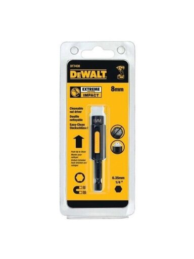 Magnetinis sukimo antgalių laikiklis DeWalt DT7430-QZ; 8 mm