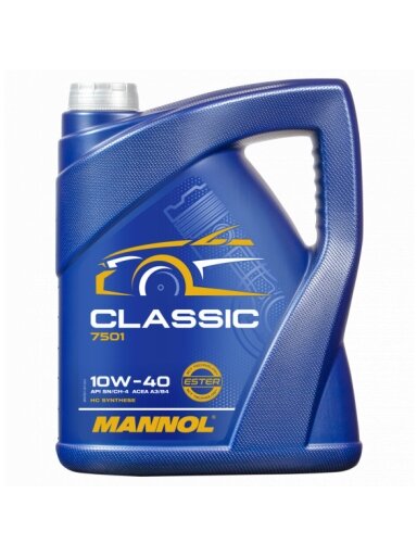 ⬡ MANNOL sintetinė variklio alyva CLASSIC 10W-40 5 l (MN75015, MANNOL)