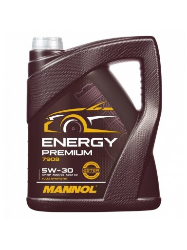 ⬡ MANNOL sintetinė variklio alyva Energy PREMIUM 5W-30 5 l (MN79085, MANNOL)