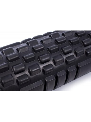 Masažinis jogos pilateso putų volelis Grid Roller, juodas