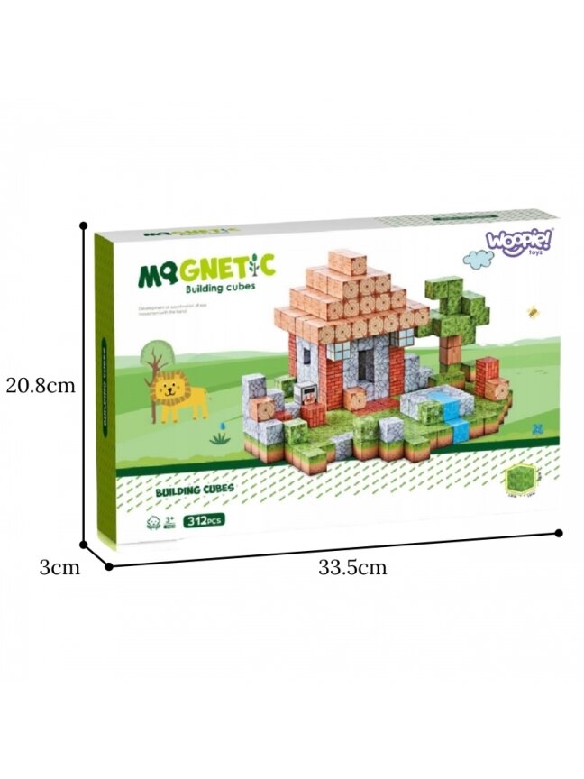 Magnetiniai konstruktoriai, kaladėlių pasaulis, 108 vnt. WOOPIE 8 Magnetiniai konstruktoriai, kaladėlių pasaulis, 108 vnt. WOOPIE 8