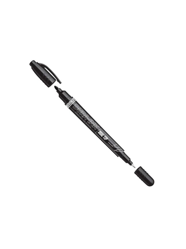 Markal Markeris DURA-INK Dual Tip, 0.7 MM, Juod Markal Markeris DURA-INK Dual Tip, 0.7 MM, Juod