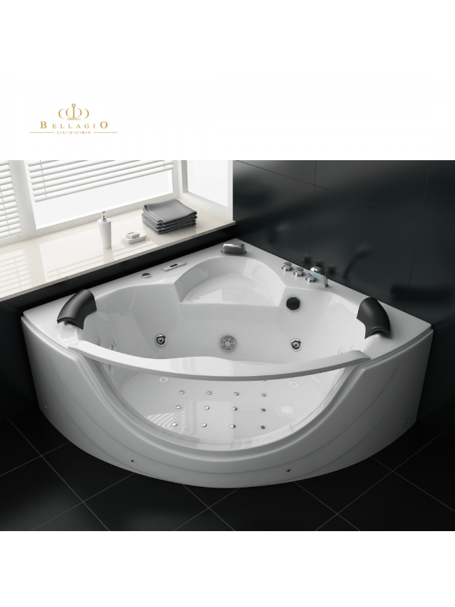 Masažinė Vonia Su Vandens Ir Oro Masažu Bellagio Luxury Terme, 150x150 cm 1