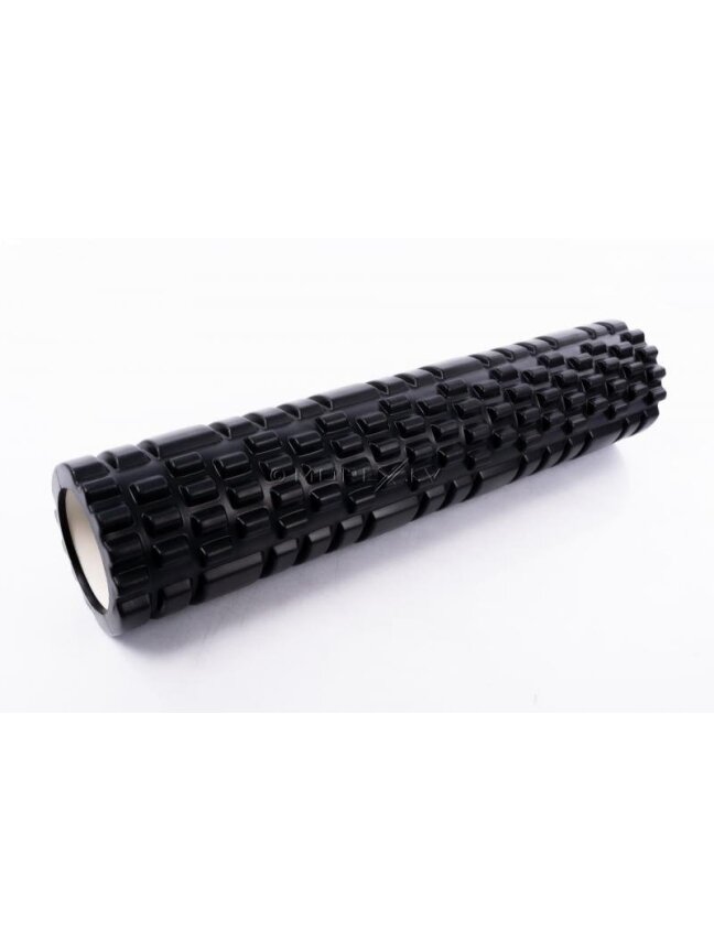 Masažo - Pilatės Volas Yoga Roller 14x62cm, juodas Masažo - Pilatės Volas Yoga Roller 14x62cm, juodas