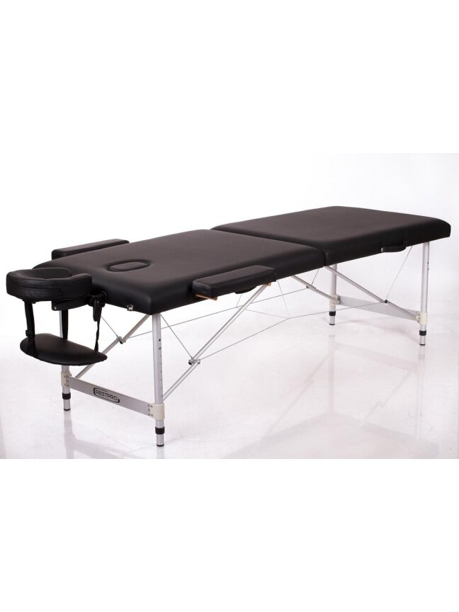 Masažo Stalas RESTPRO Alu 2 Black L dydis - sudedamas Masažo Stalas RESTPRO Alu 2 Black L dydis - sudedamas