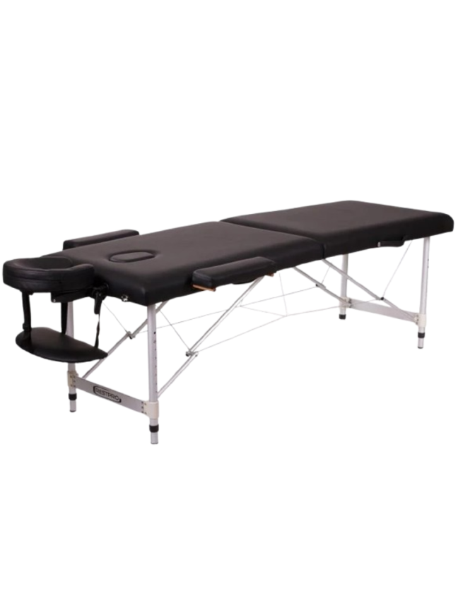 Masažo stalas RESTPRO ALU 2 Black M dydis - sudedamas Masažo stalas RESTPRO ALU 2 Black M dydis - sudedamas