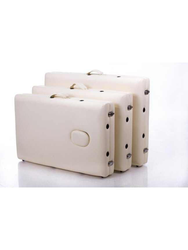Masažo stalas RESTPRO Alu 2 Cream L dydis - sudedamas 3