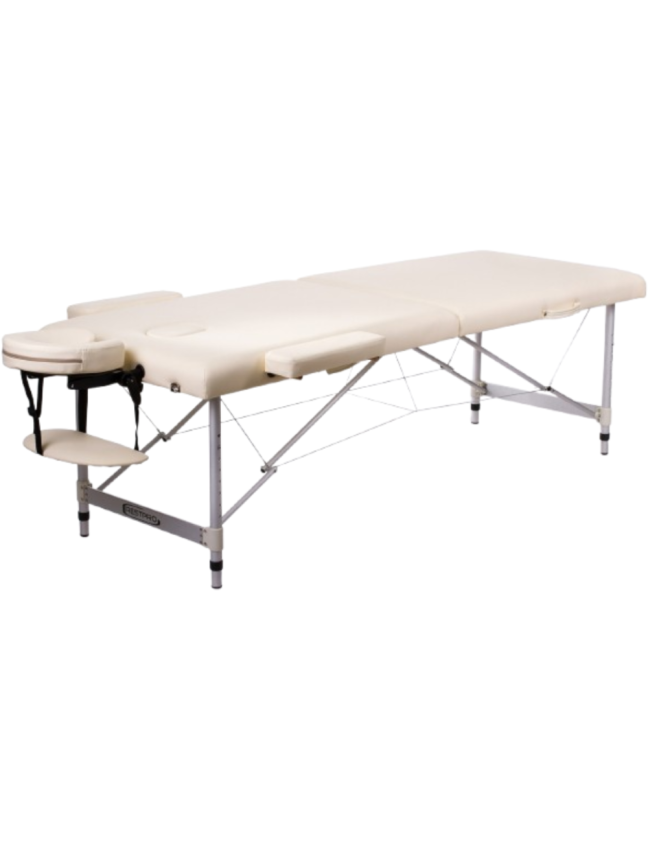 Masažo stalas RESTPRO Alu 2 Cream L dydis - sudedamas Masažo stalas RESTPRO Alu 2 Cream L dydis - sudedamas