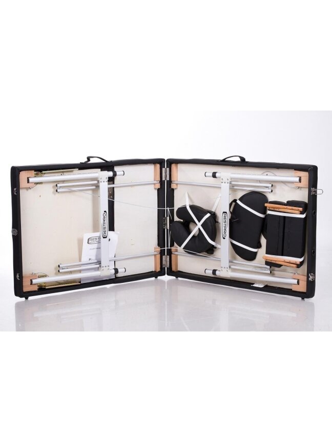 Masažo Stalas RESTPRO ALU 3 Black - sudedamas 2 Masažo Stalas RESTPRO ALU 3 Black - sudedamas 2