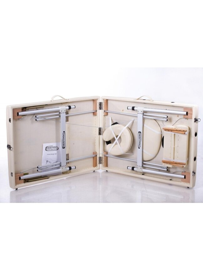 Masažo stalas RESTPRO ALU 3 Cream - sudedamas 2 Masažo stalas RESTPRO ALU 3 Cream - sudedamas 2