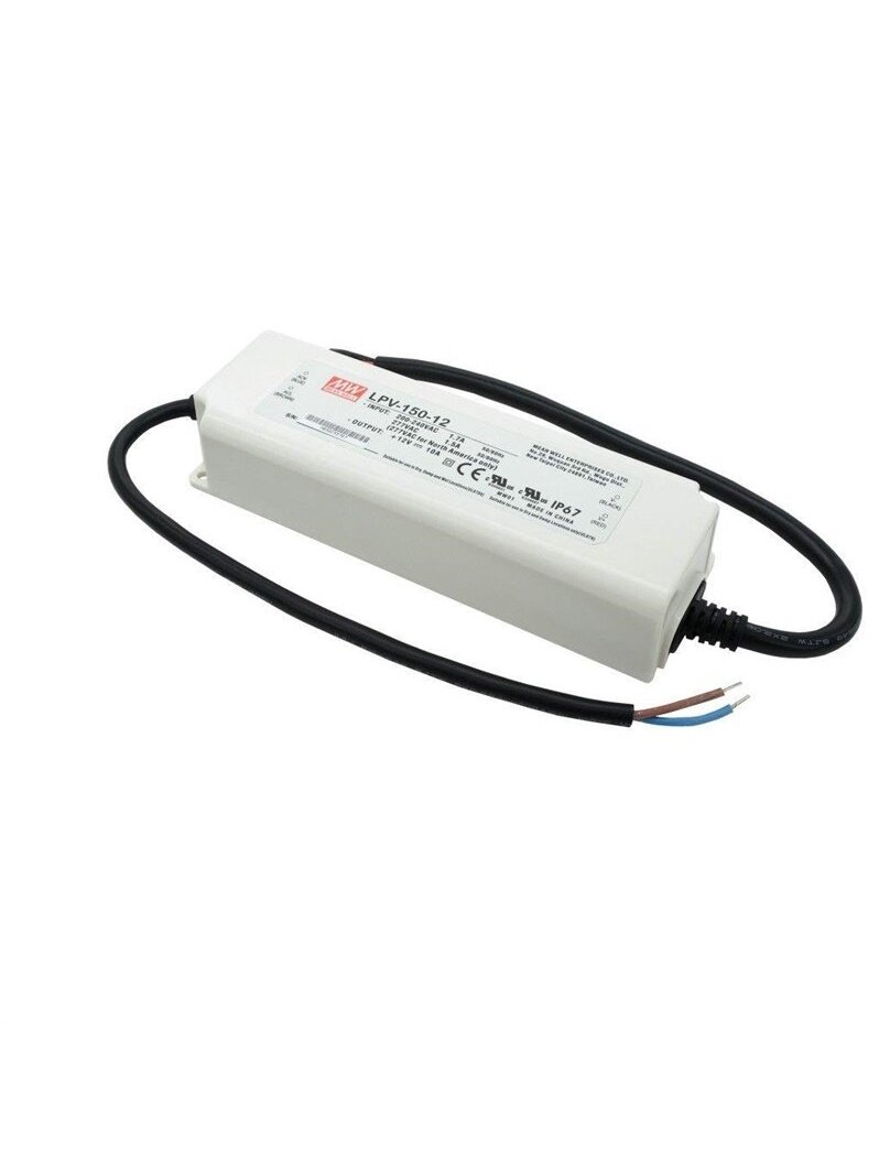 Maitinimo šaltinis Mean Well 120W, LED, 12V, 10A, IP67 Maitinimo šaltinis Mean Well 120W, LED, 12V, 10A, IP67