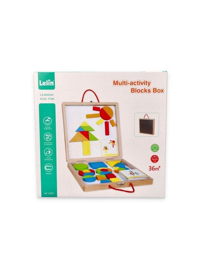 Magnetinis žaislas Lelin Multi Activity Blocks Blox 2 Magnetinis žaislas Lelin Multi Activity Blocks Blox 2