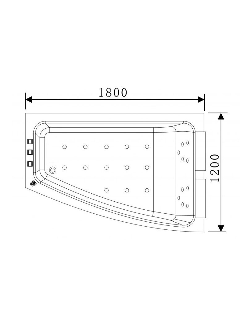 Masažinė vonia SW576 LINN 180x120 10 Masažinė vonia SW576 LINN 180x120 10